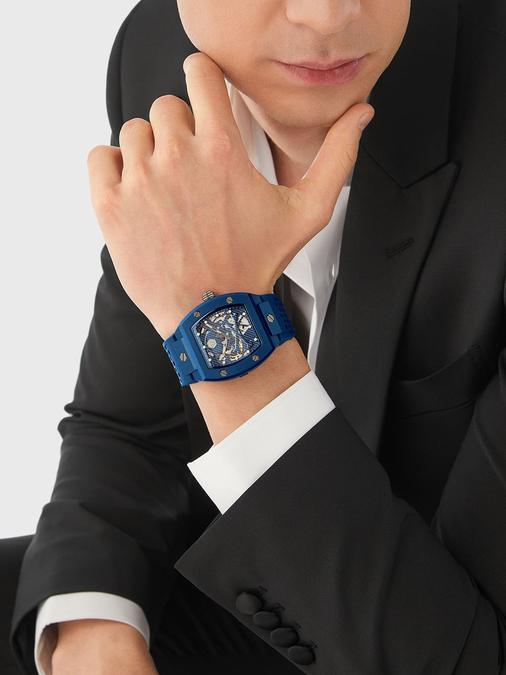 Philipp Plein PWVBA0323 vyriškas laikrodis The Skeleton Automatic 44mm 5ATM