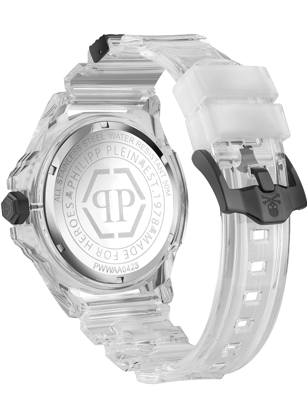 Philipp Plein PWWAA0423 The Skull 44mm vyriškas laikrodis 44mm 5ATM