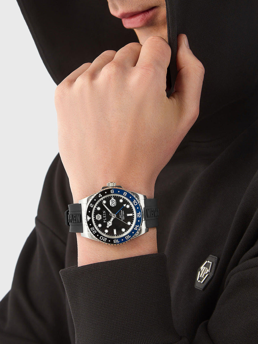 Philipp Plein PWYBA0123 Hyper $port GMT vyriškas laikrodis 44mm 10ATM