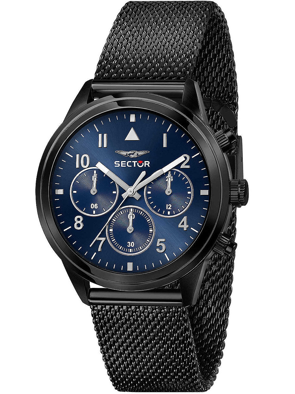 Sector R3253540010 series 670 dual time vyriškas laikrodis 40mm 5ATM