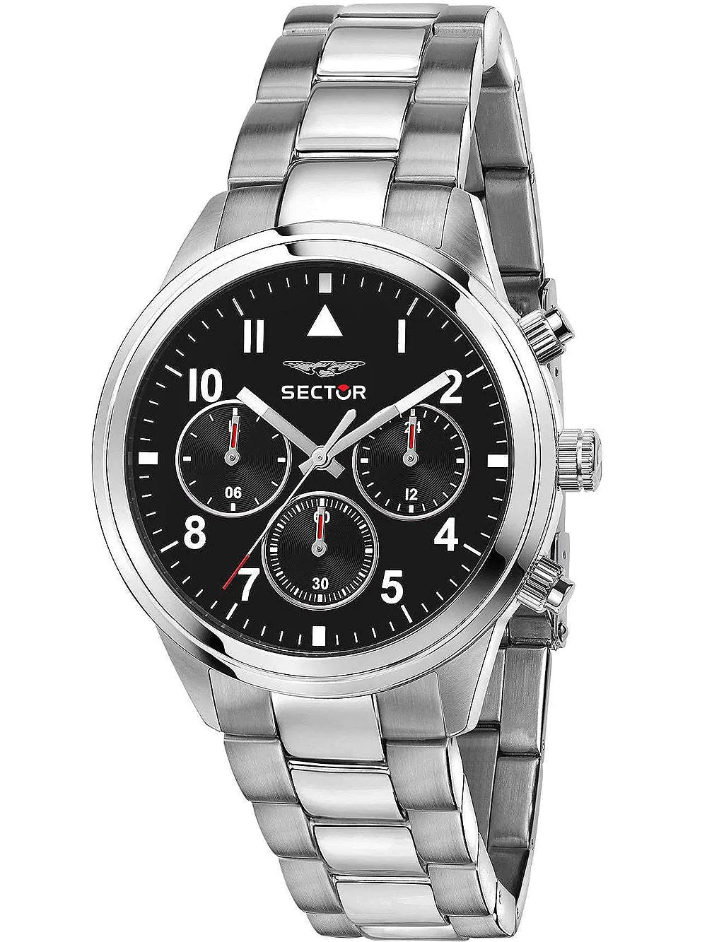 Sector R3253540013 series 670 dual time vyriškas laikrodis 40mm 5ATM