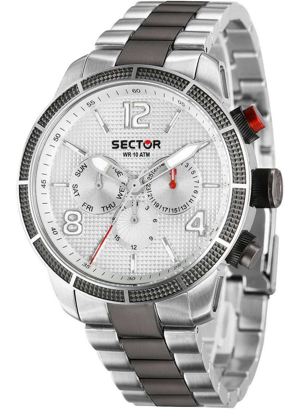 Sector R3253575006 series 850 dual time vyriškas laikrodis 45mm 10ATM
