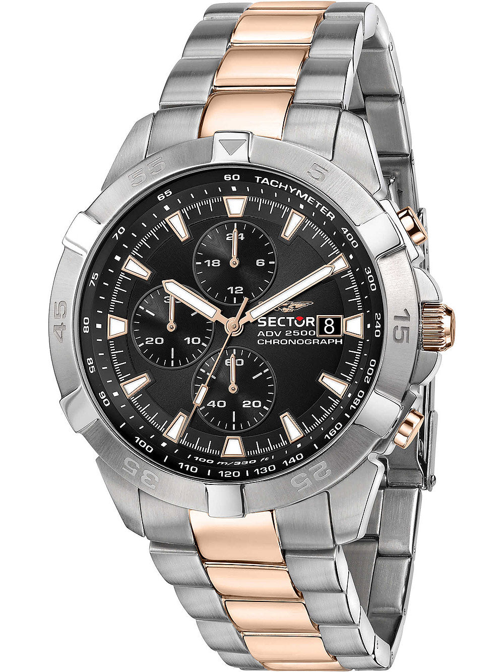 Sector R3273643002 series ADV2500 Chronograph vyriškas laikrodis 43mm 10ATM