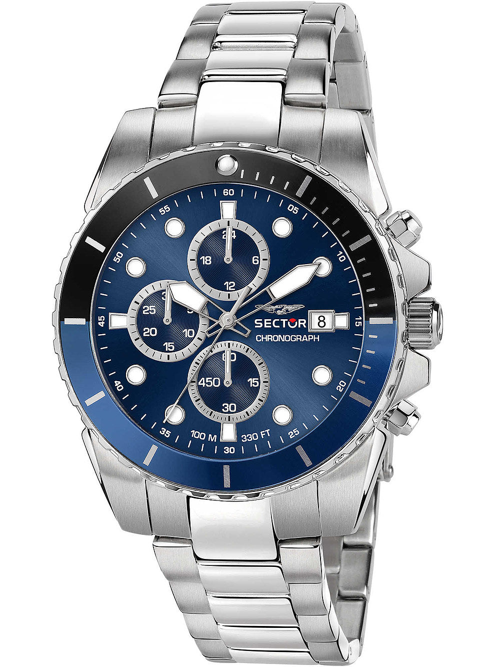 Sector R3273776003 series 450 Chronografas Vyriškas laikrodis 43mm 10ATM