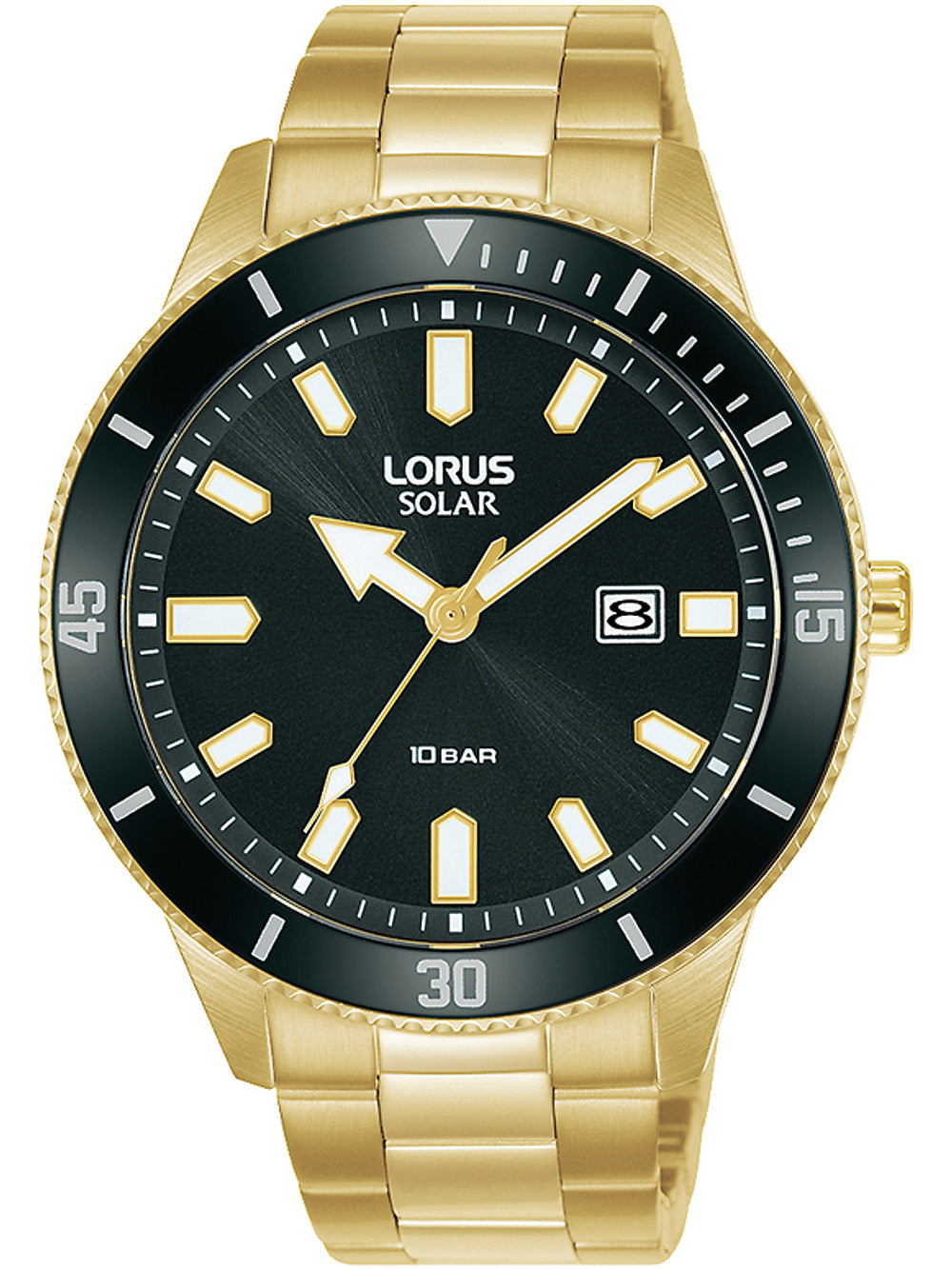 Lorus RX308AX9 solar vyriškas laikrodis 43mm 10ATM