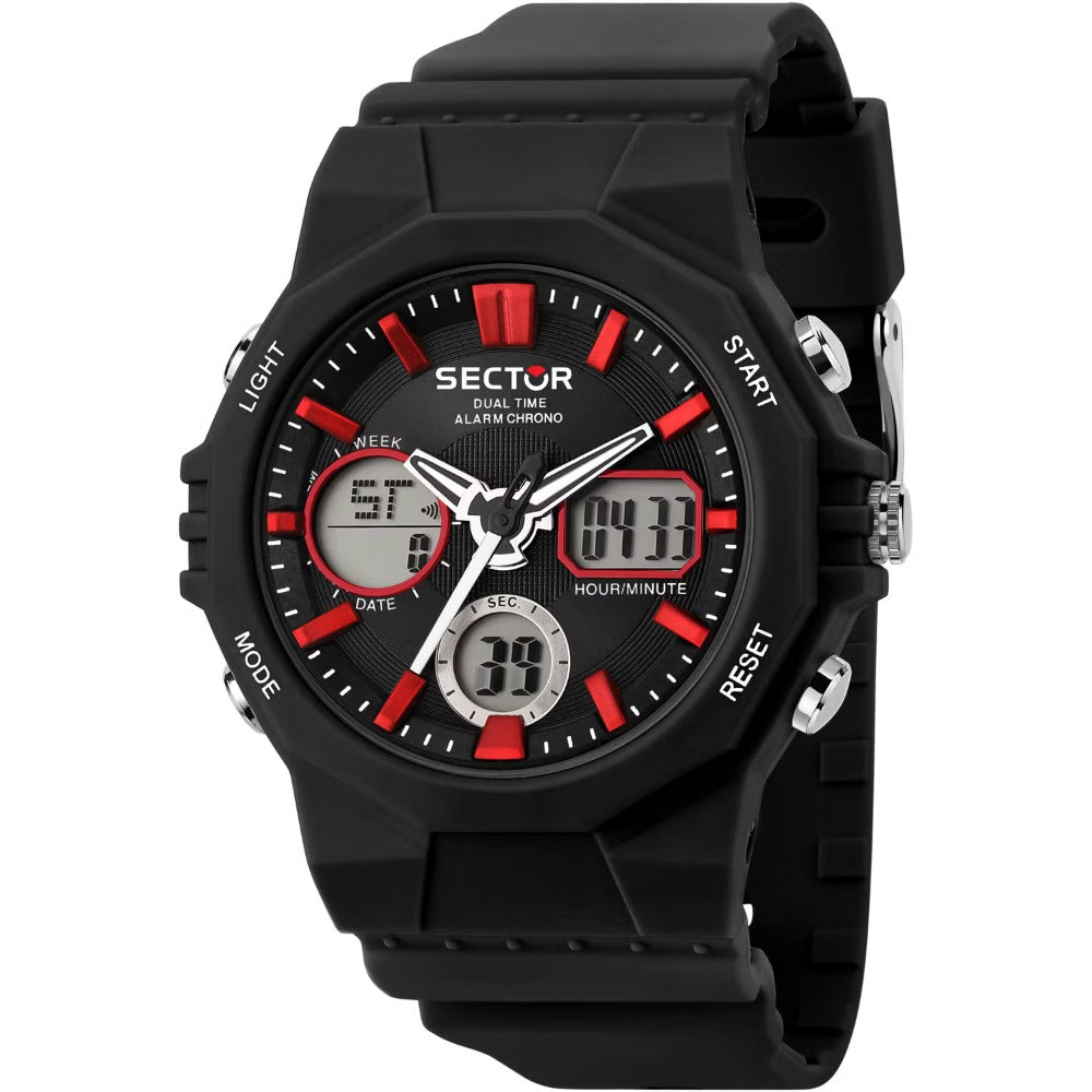 Sector R3251238001 EX-40 Digital laikrodis vyriškas laikrodis 44mm 10ATM