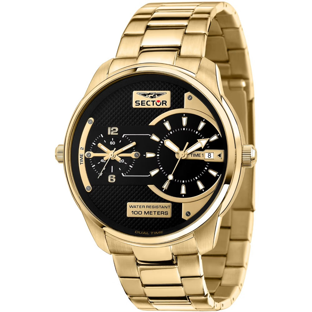 Sector R3253102026 Over-Size vyriškas laikrodis Dual-Time 48mm 10ATM