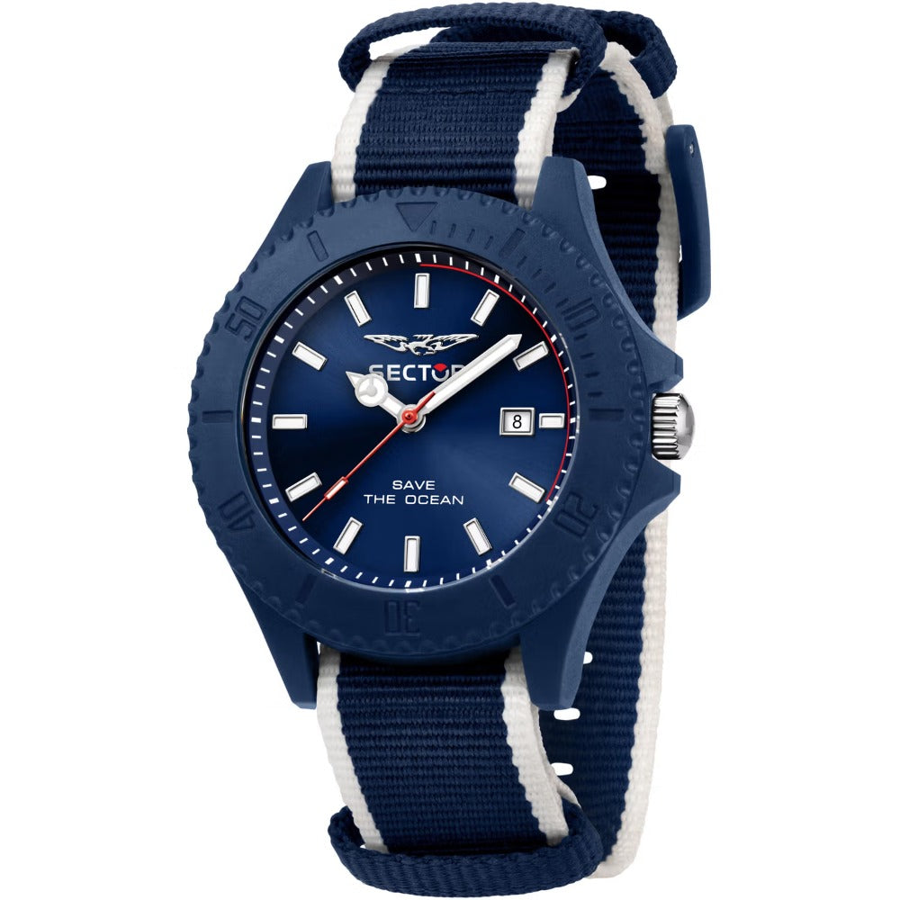 Sector R3251539001 Save the Ocean vyriškas laikrodis 43mm 5ATM