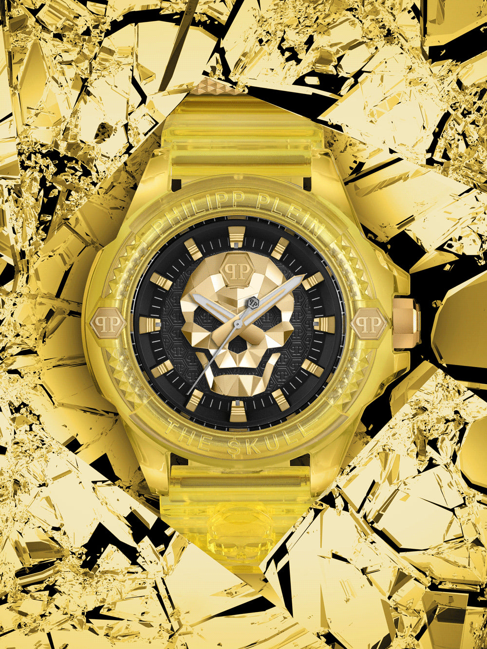 Philipp Plein PWWAA0123 The Skull 44mm vyriškas laikrodis 44mm 5ATM