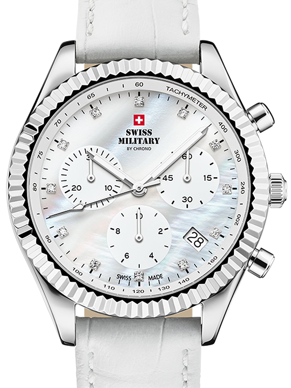 Swiss Military SM30207.06 Elegant Chronograph moteriškas laikrodis 38mm 5ATM