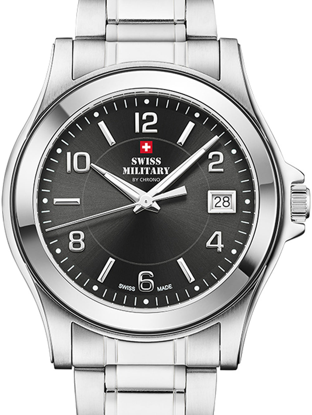 Swiss Military SM34002.21 vyriškas laikrodis 39mm 5ATM