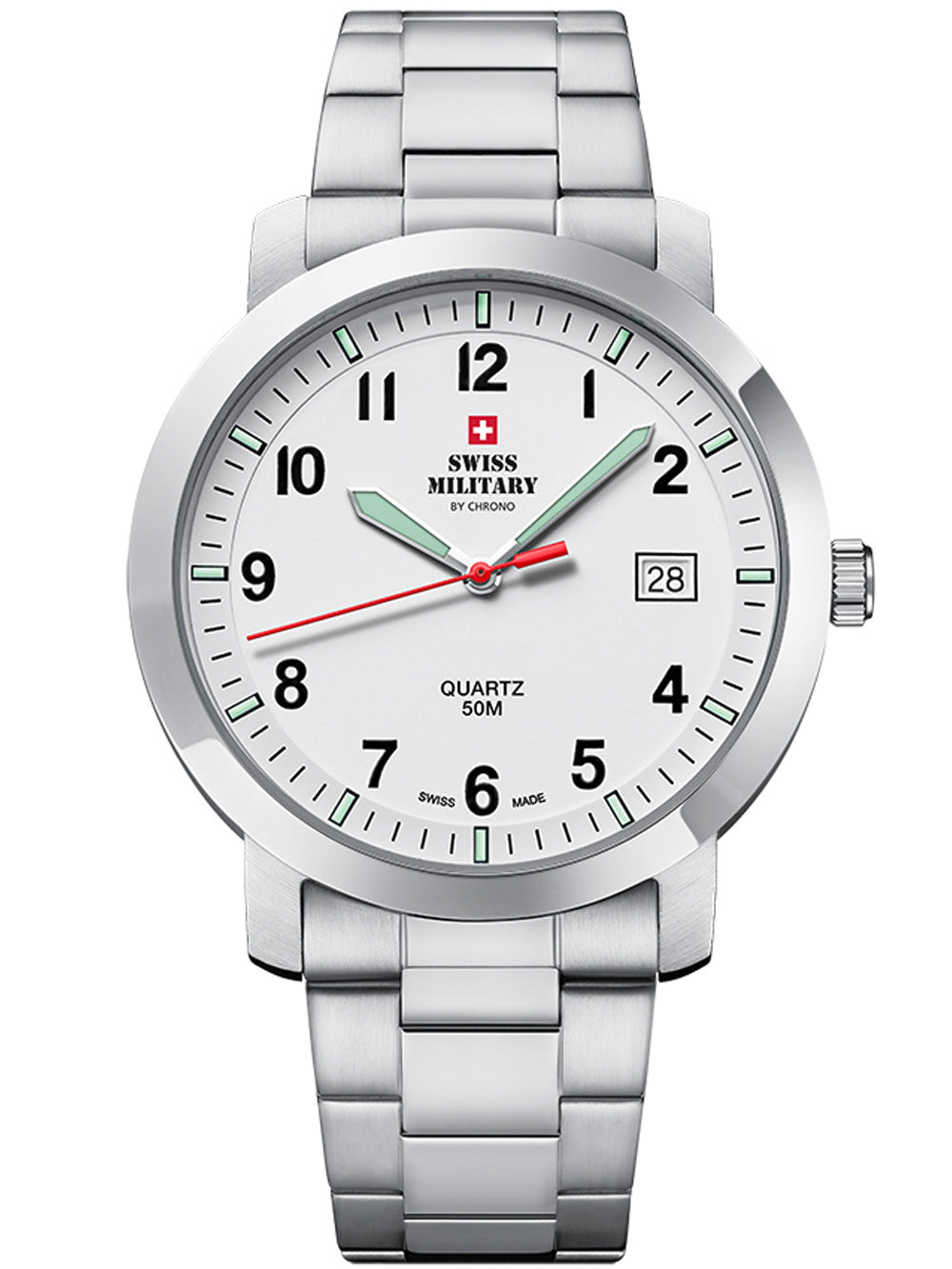 Swiss Military SM34083.08 vyriškas laikrodis 40mm 5ATM