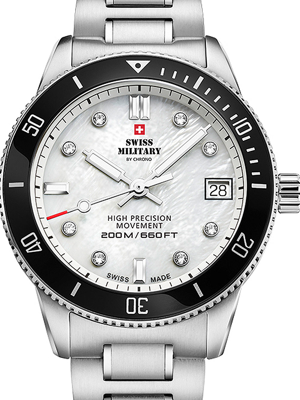 Swiss Military SM34089.03 Diver moteriškas laikrodis 37mm 20ATM
