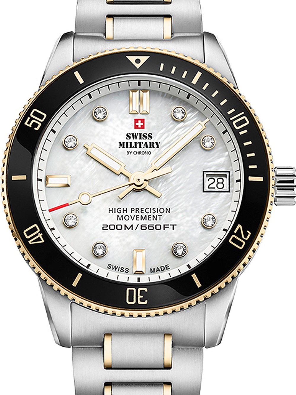 Swiss Military SM34089.04 Diver moteriškas laikrodis 37mm 20ATM
