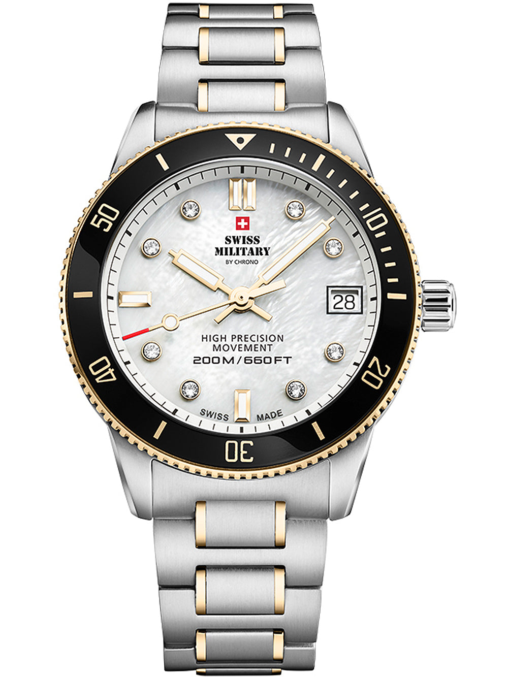 Swiss Military SM34089.04 Diver moteriškas laikrodis 37mm 20ATM