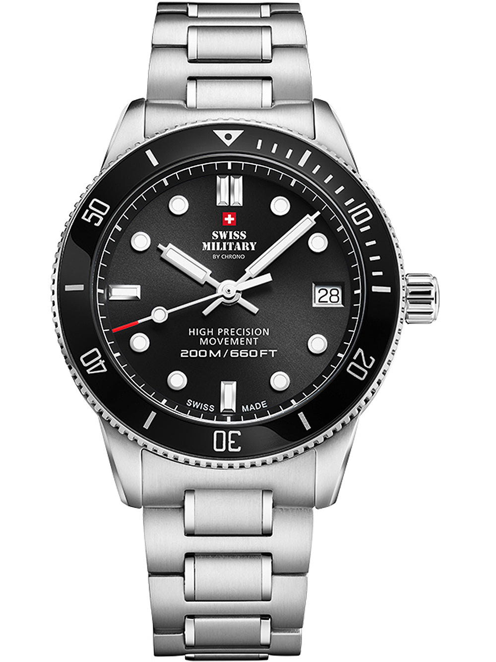 Swiss Military SM34089.01 Diver moteriškas laikrodis 37mm 20ATM