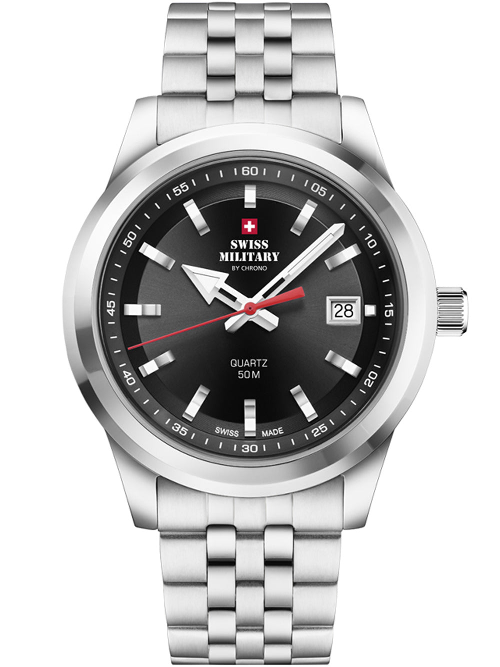 Swiss Military SM34094.01 vyriškas laikrodis 41mm 5ATM