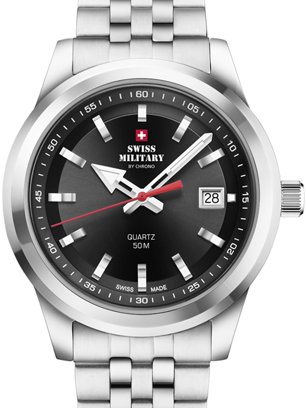 Swiss Military SM34094.01 vyriškas laikrodis 41mm 5ATM