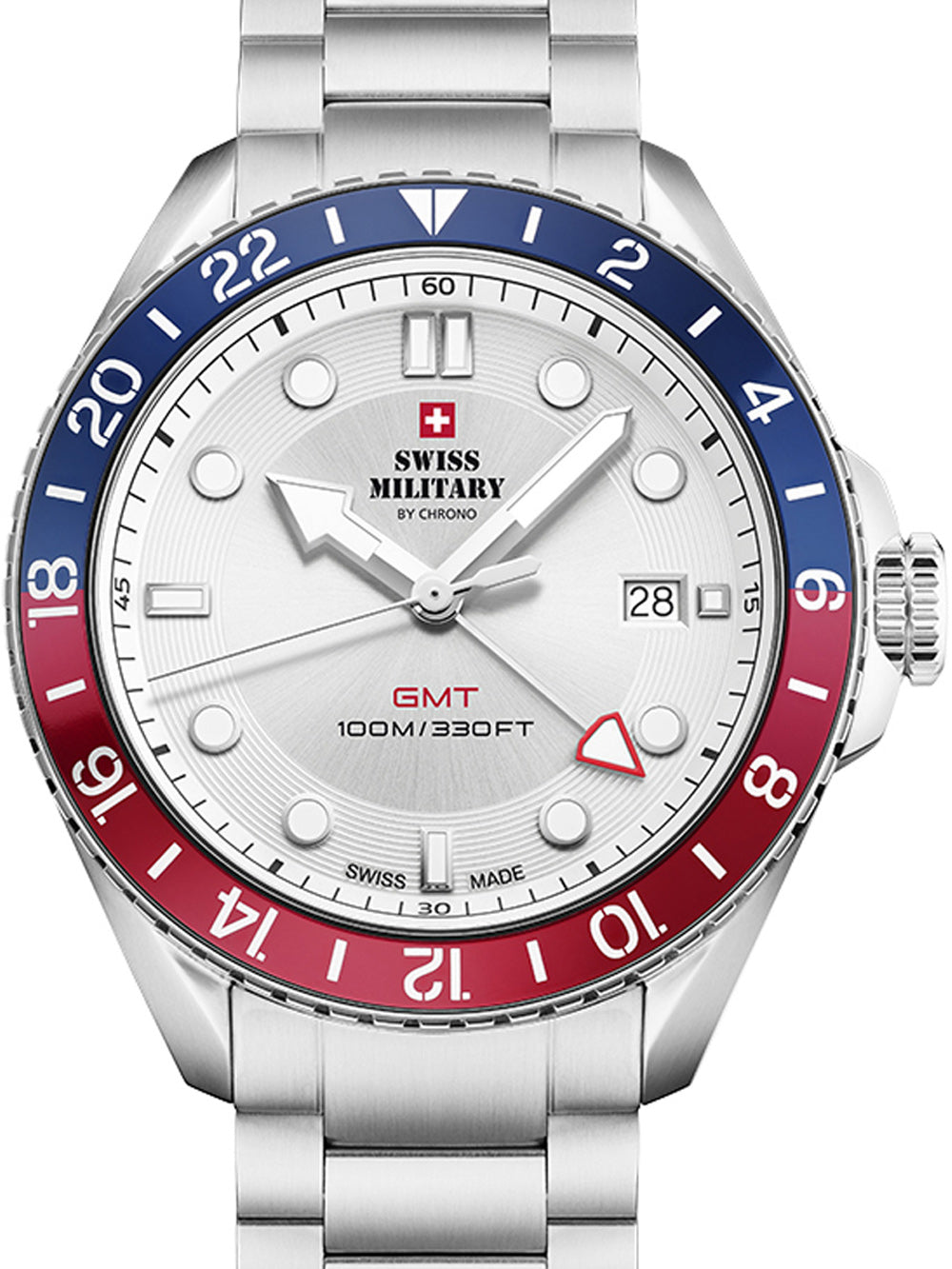 Swiss Military SM34095.02 vyriškas laikrodis 43mm 10ATM