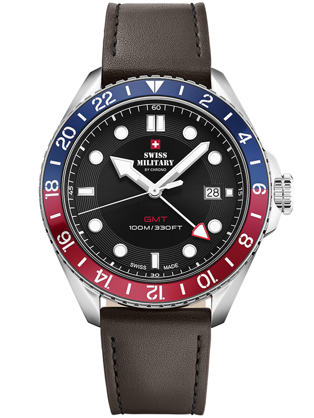 Swiss Military SM34095.04 vyriškas laikrodis 43mm 10ATM
