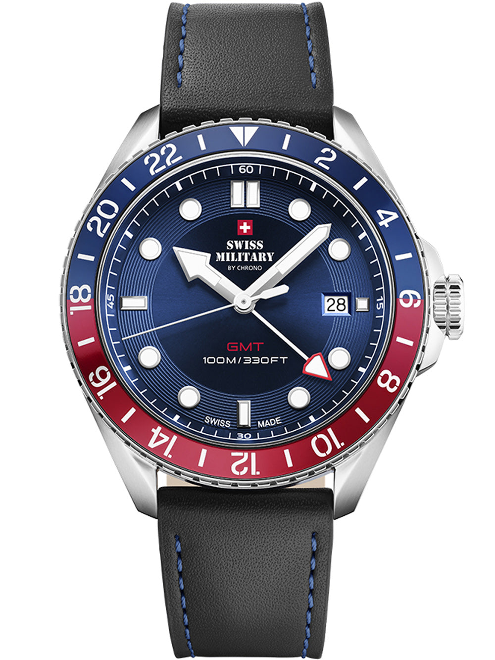 Swiss Military SM34095.06 vyriškas laikrodis 43mm 10ATM