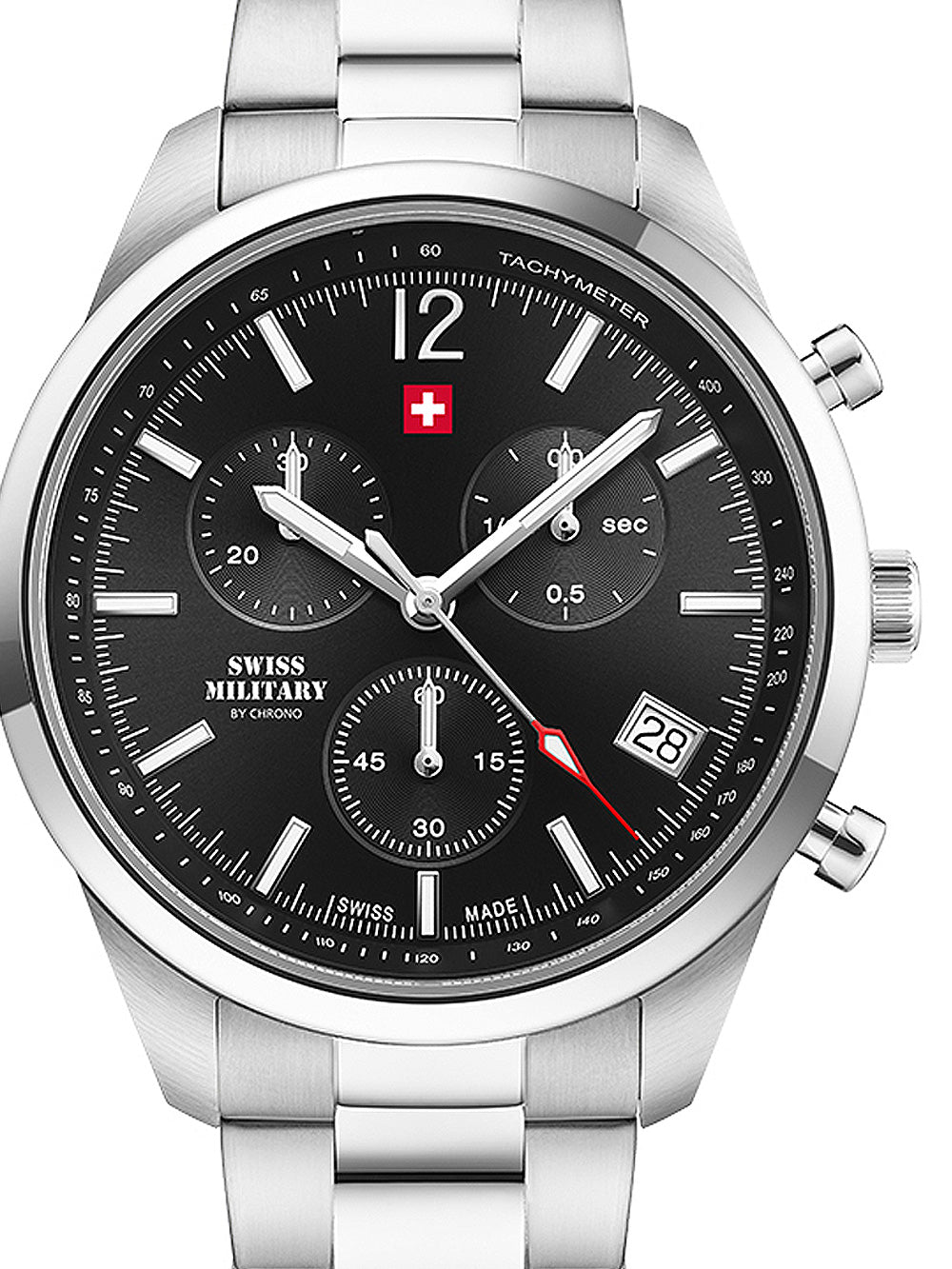 Swiss Military SM34097.01 Chronograph vyriškas laikrodis 42mm 5ATM