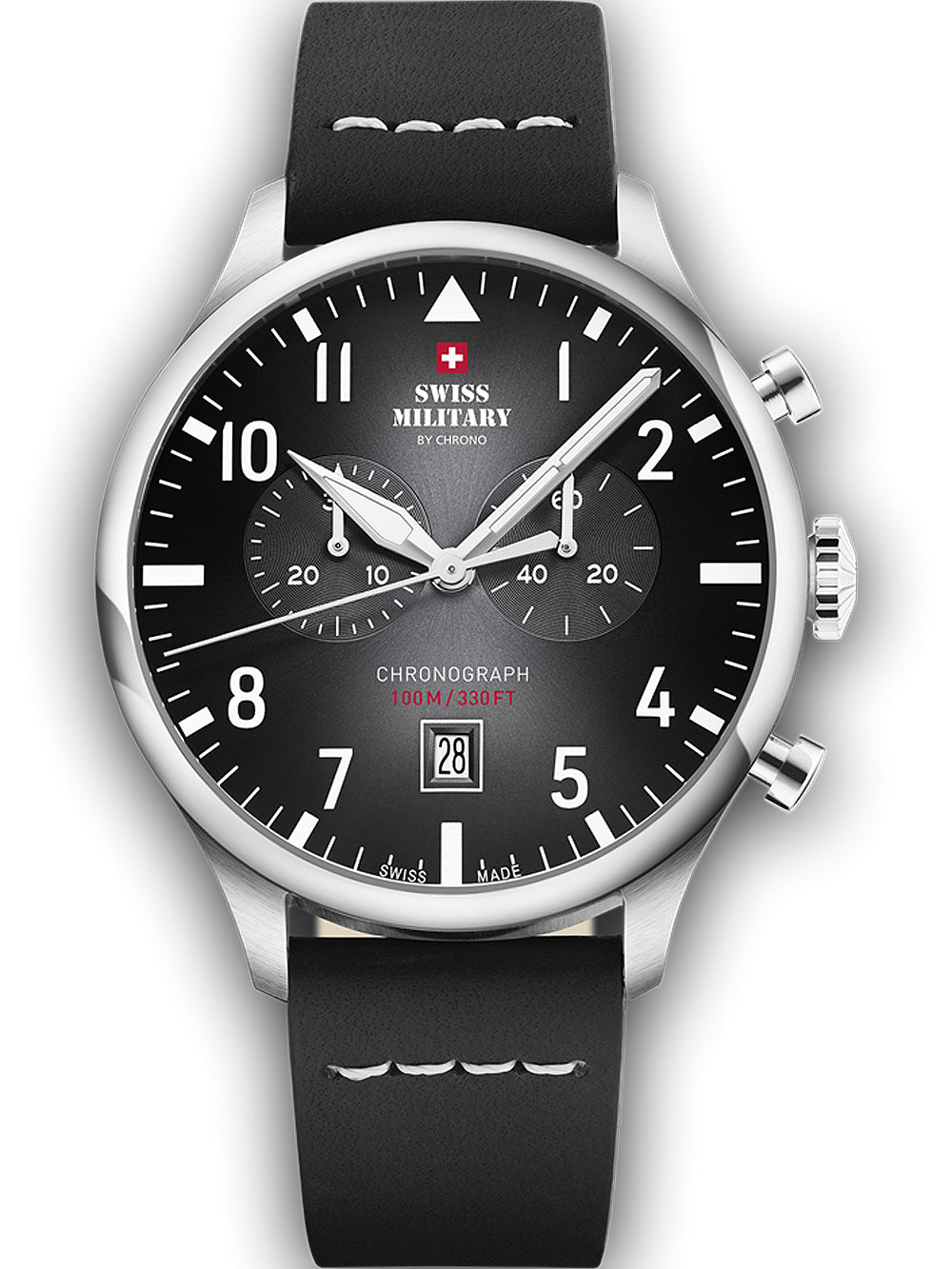 Swiss Military SM34098.05 Vintage Chronograph vyriškas laikrodis 43mm 10ATM