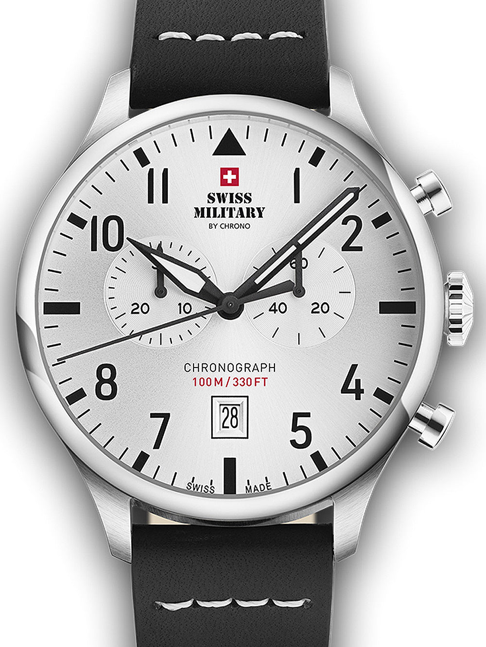 Swiss Military SM34098.06 Vintage Chronograph vyriškas laikrodis 43mm 10ATM
