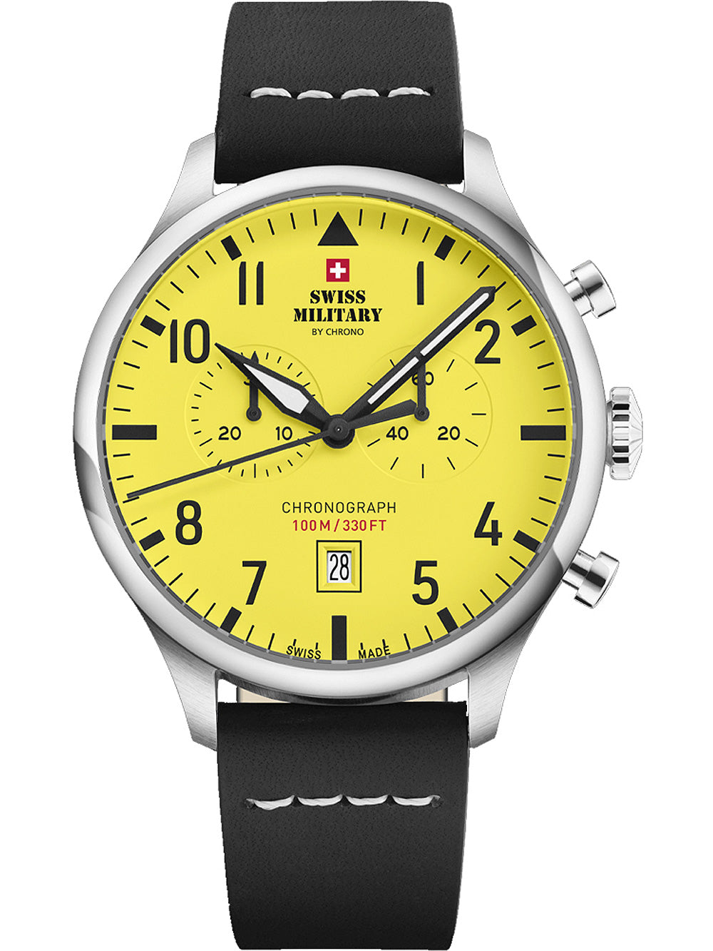 Swiss Military SM34098.10 Vintage Chronograph vyriškas laikrodis 43mm 10ATM