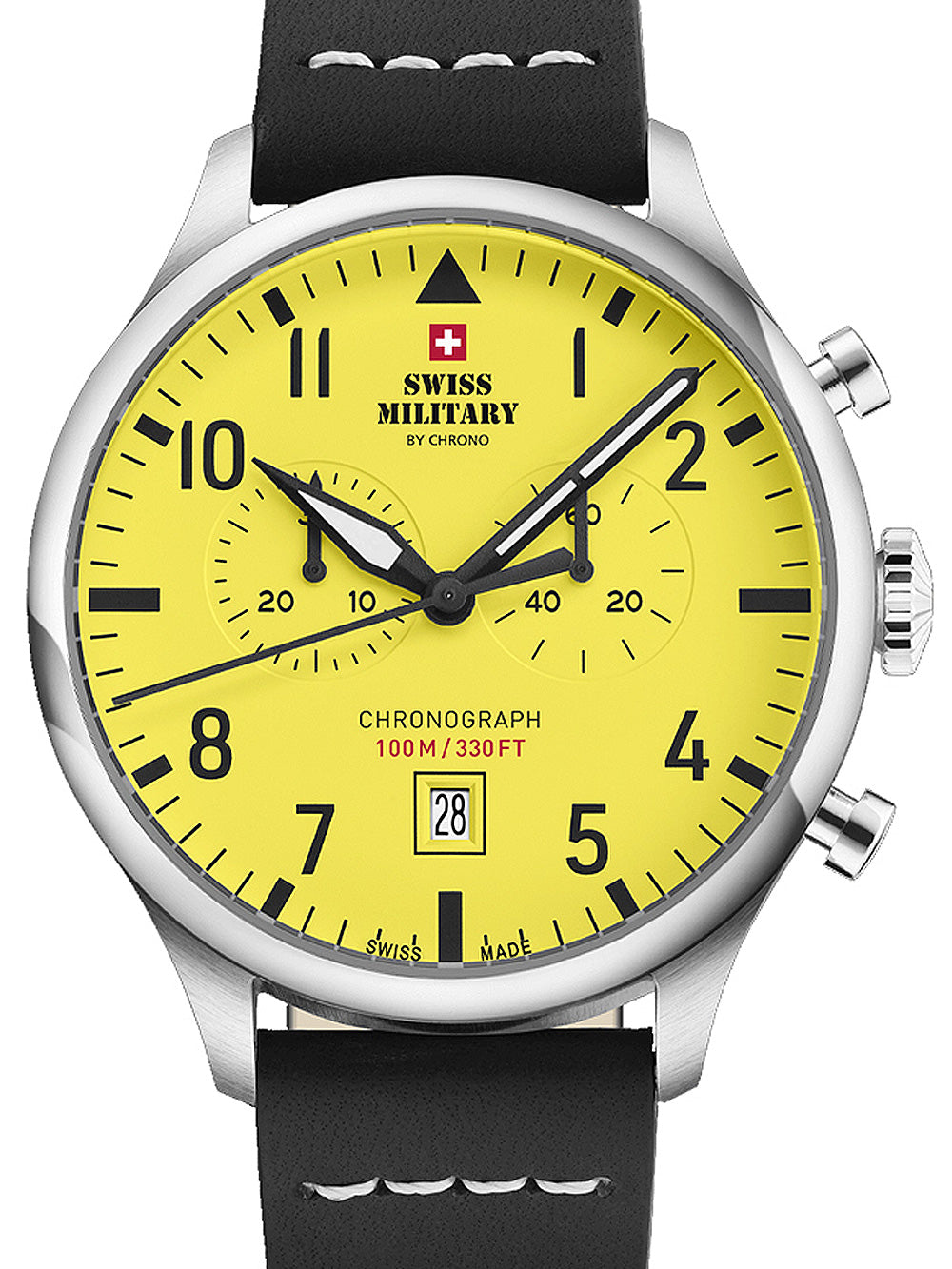 Swiss Military SM34098.10 Vintage Chronograph vyriškas laikrodis 43mm 10ATM