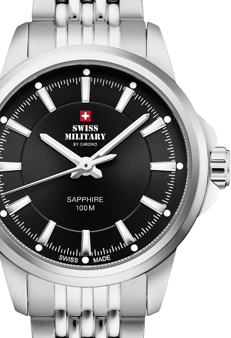 Swiss Military SM34105.01 moteriškas laikrodis Classic Sapphire Glas 28mm 10ATM