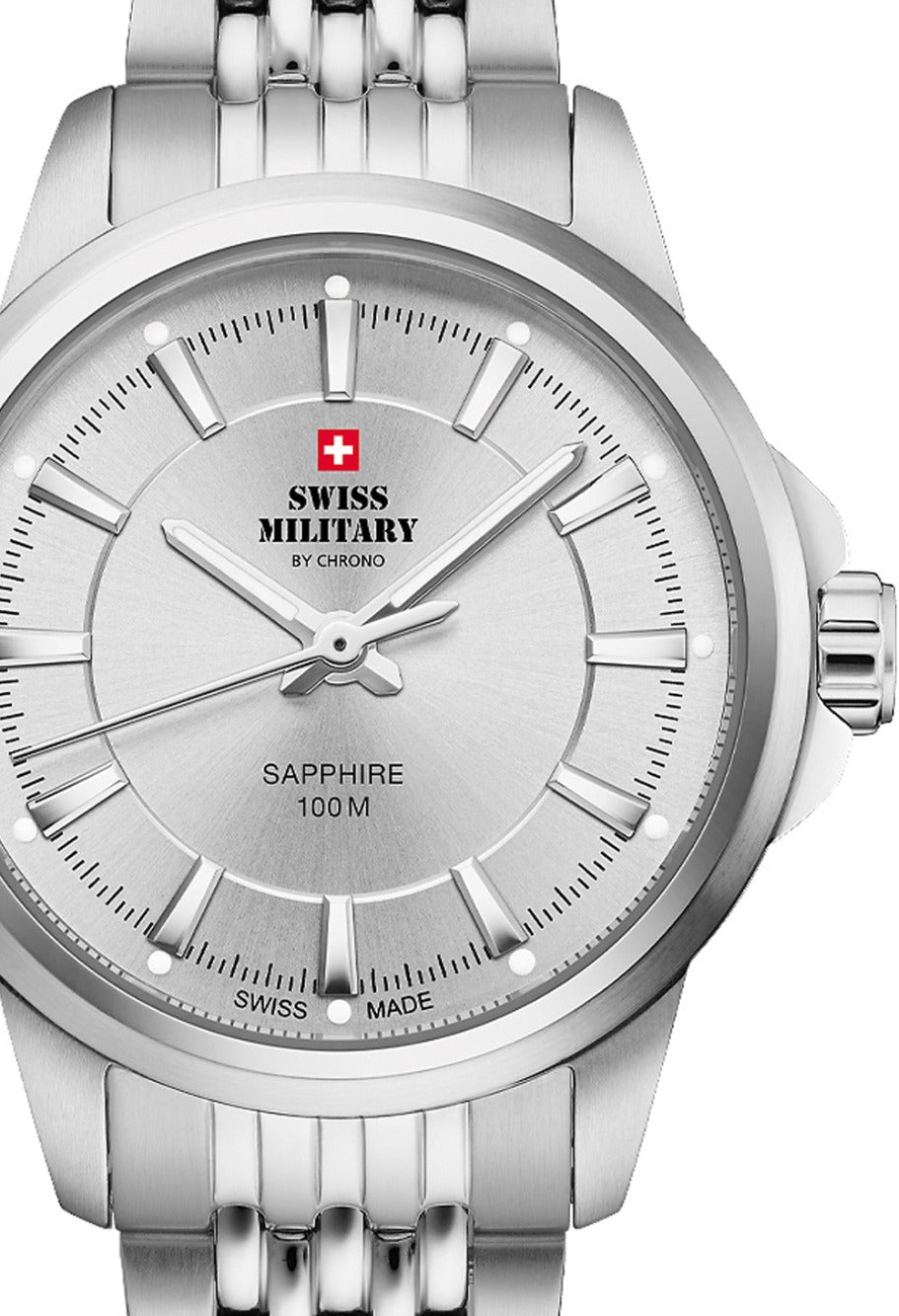 Swiss Military SM34105.02 moteriškas laikrodis Classic Sapphire Glas 28mm 10ATM