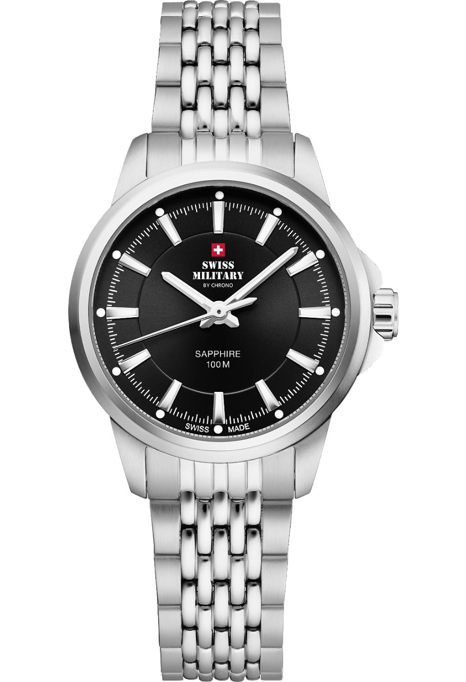 Swiss Military SM34105.01 moteriškas laikrodis Classic Sapphire Glas 28mm 10ATM