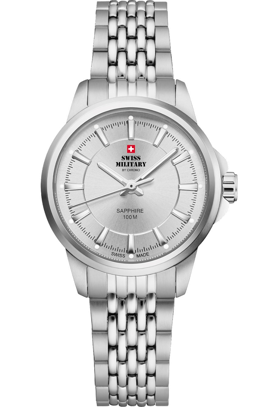 Swiss Military SM34105.02 moteriškas laikrodis Classic Sapphire Glas 28mm 10ATM