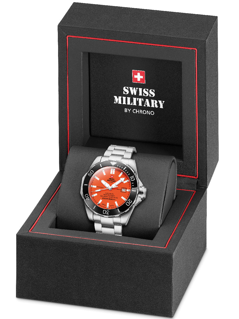 Swiss Military SMA34092.03 Automatic Diver vyriškas laikrodis 45mm 100ATM