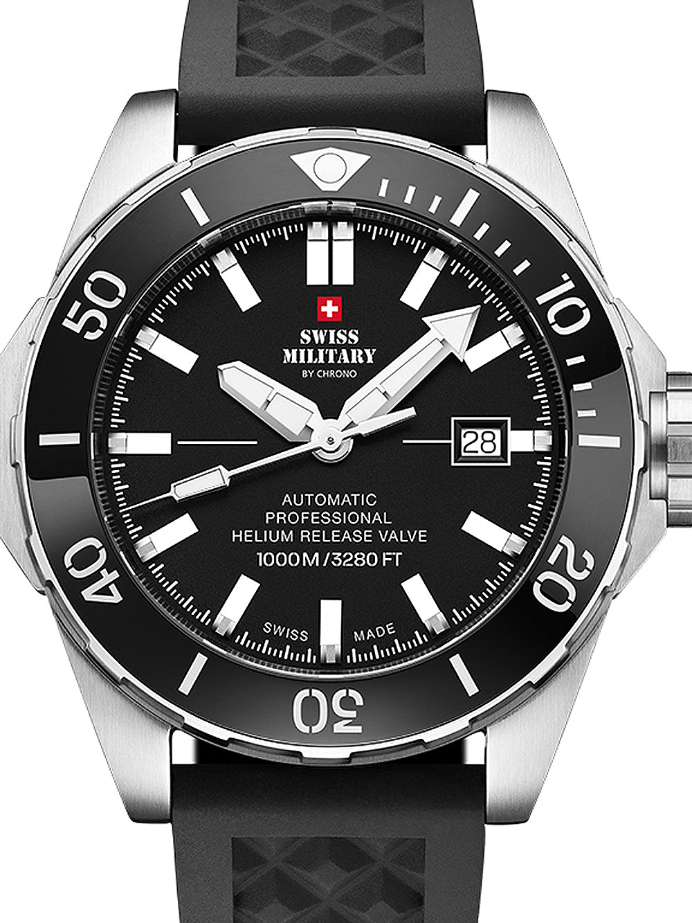 Swiss Military SMA34092.04 Automatic Diver vyriškas laikrodis 45mm 100ATM