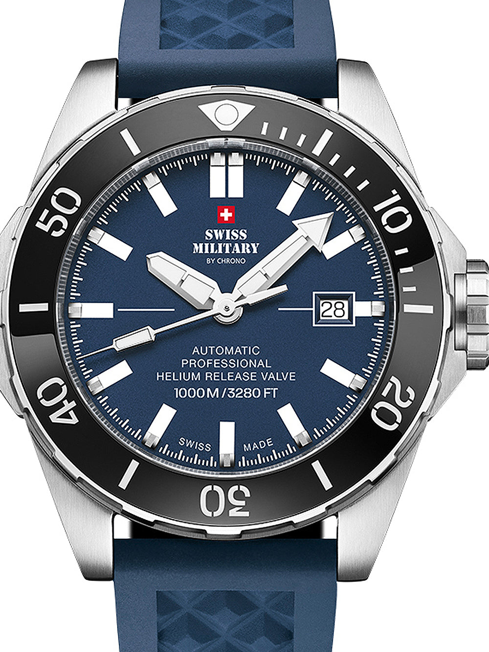 Swiss Military SMA34092.05 Automatic Diver vyriškas laikrodis 45mm 100ATM