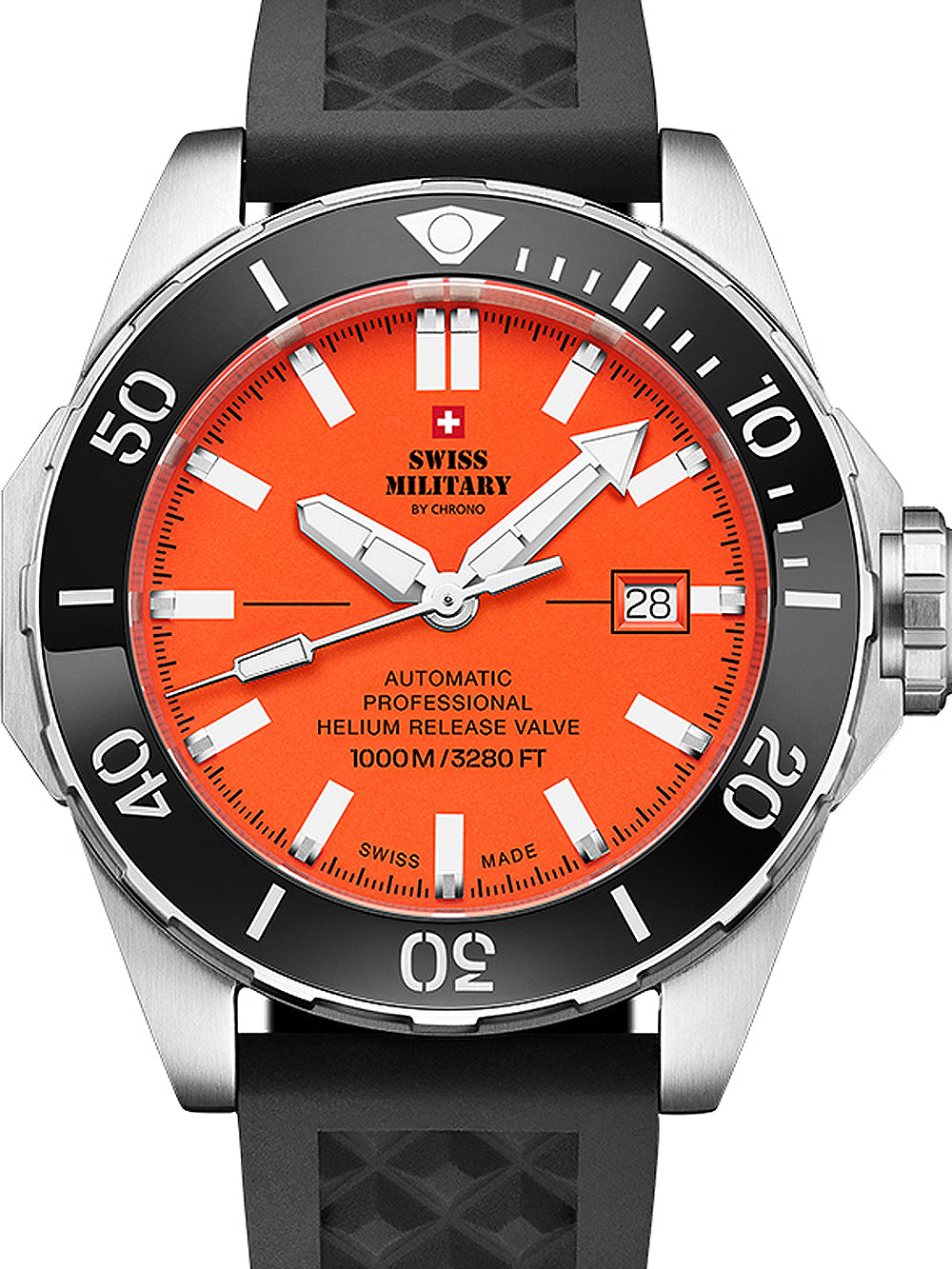 Swiss Military SMA34092.06 Automatic Diver vyriškas laikrodis 45mm 100ATM