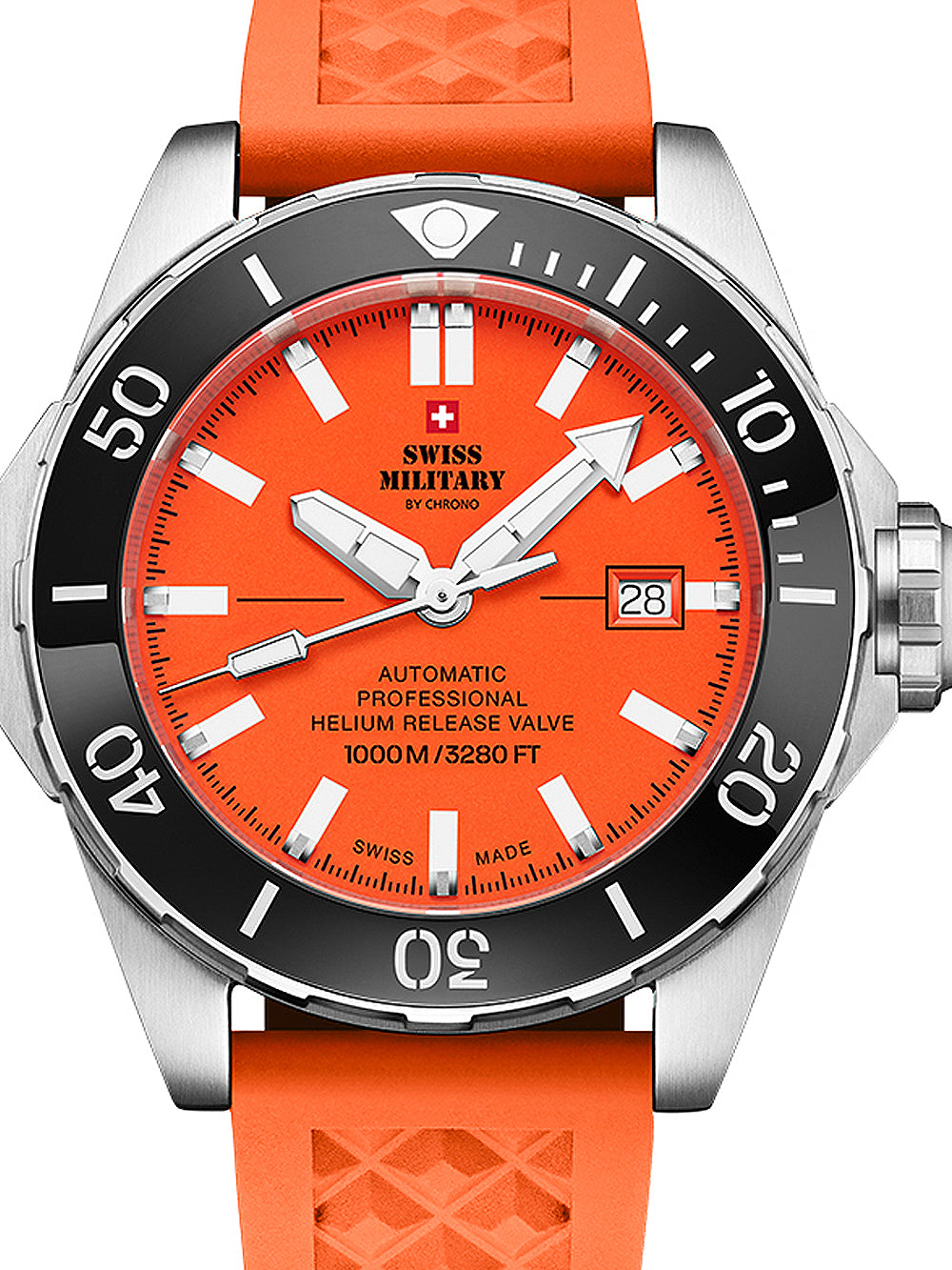 Swiss Military SMA34092.07 Automatic Diver vyriškas laikrodis 45mm 100ATM