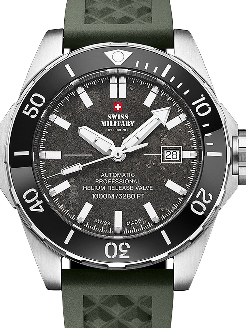 Swiss Military SMA34092.09 Automatic Diver vyriškas laikrodis 45mm 100ATM