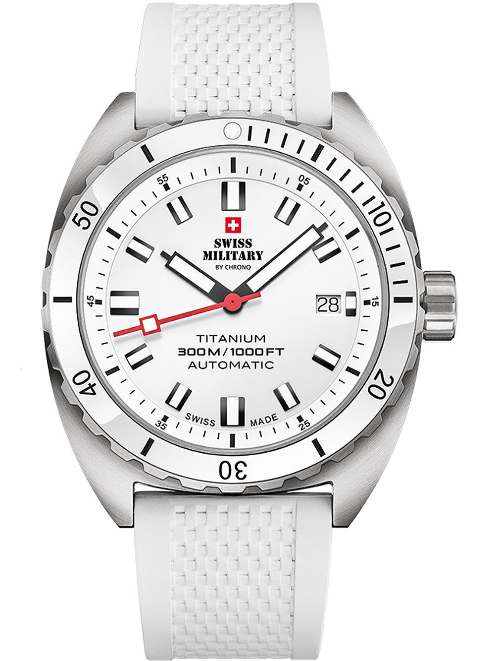 Swiss Military SMA34100.12 Diver Titanium Automatic vyriškas laikrodis 42mm
