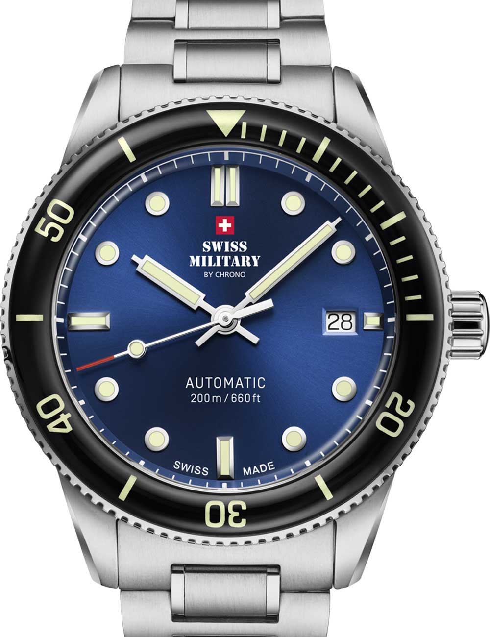 Swiss Military SMA34106.02 vyriškas laikrodis Automatic Diver 42mm 20ATM