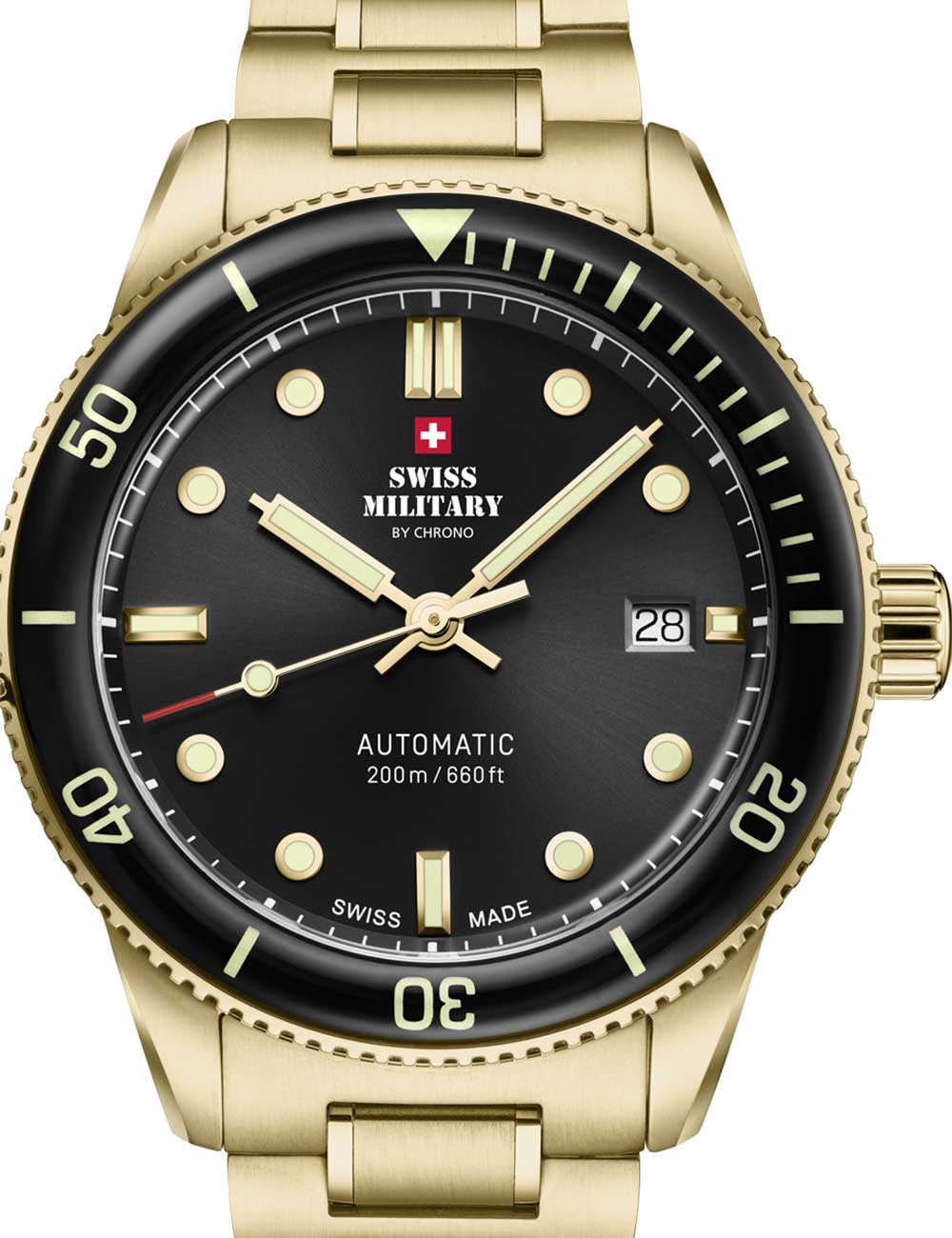 Swiss Military SMA34106.04 vyriškas laikrodis Automatic Diver 42mm 20ATM