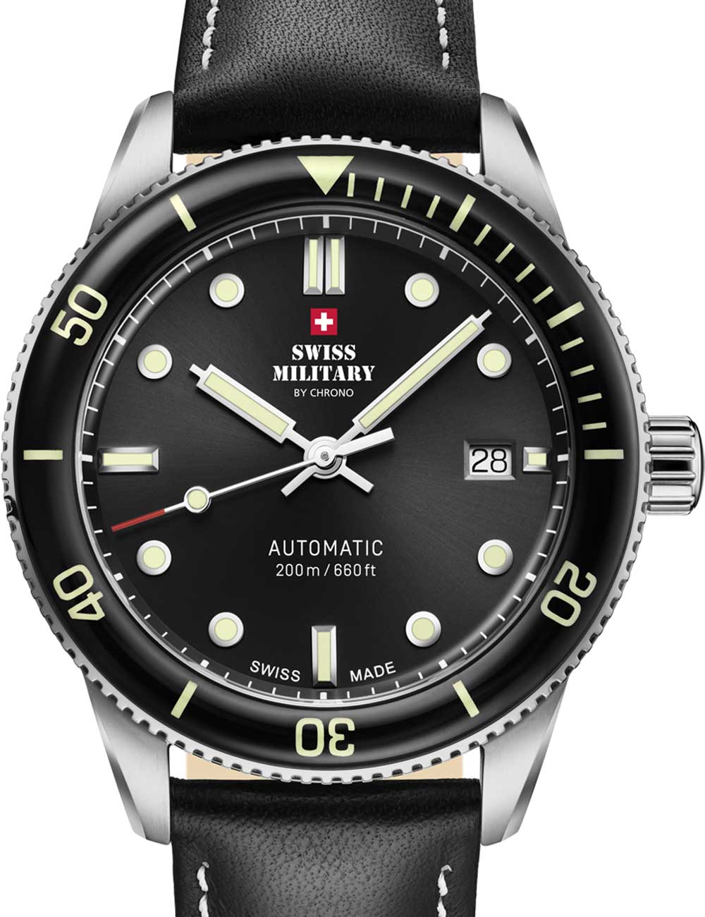 Swiss Military SMA34106.05 vyriškas laikrodis Automatic Diver 42mm 20ATM