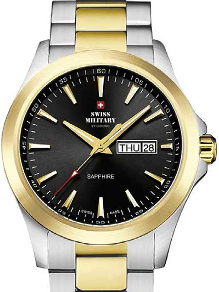 Swiss Military by Chrono SMP36040.27 sapphire vyriškas laikrodis 42mm 5ATM