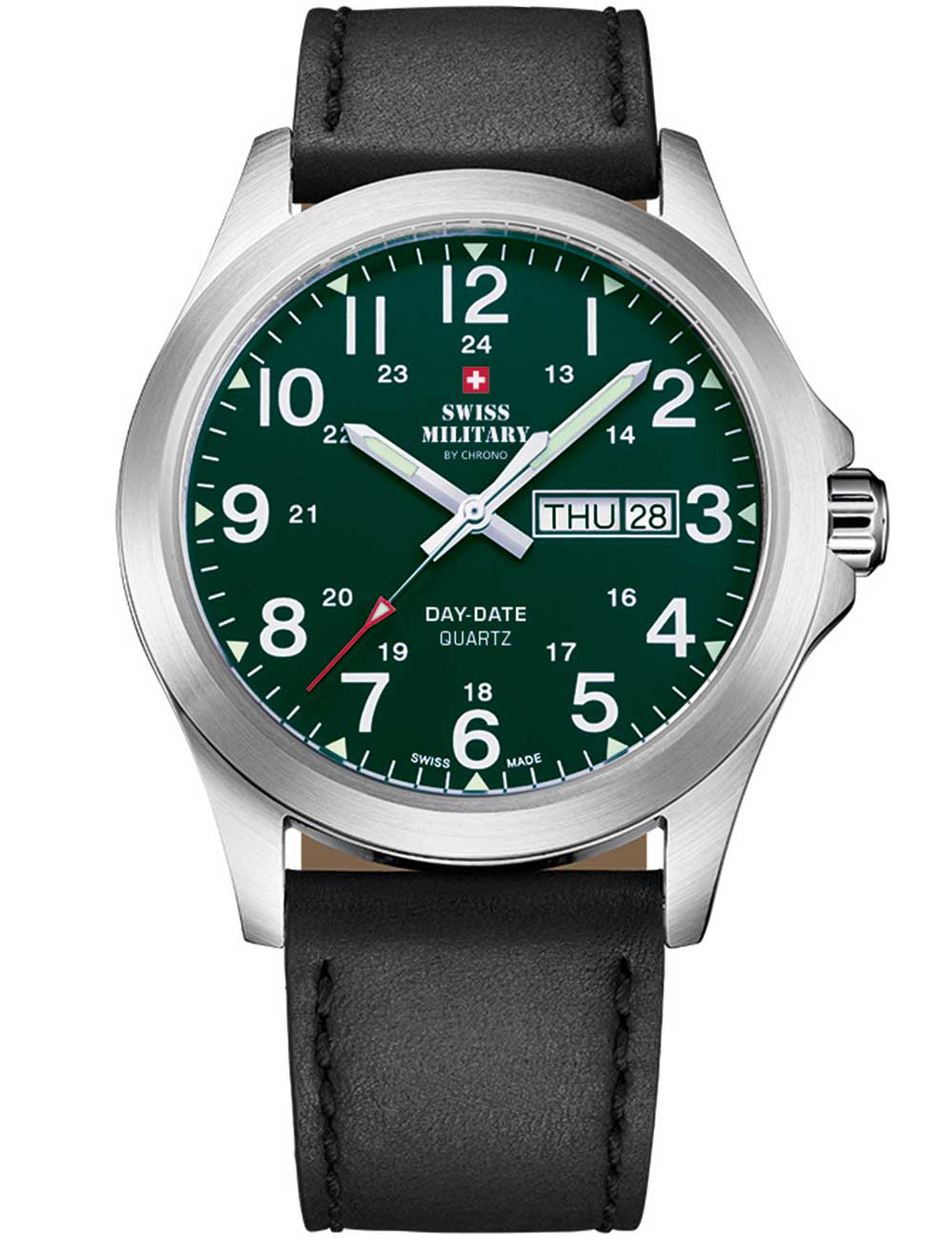 Swiss Military SMP36040.30 vyriškas laikrodis Day-Date Quartz 42mm 5ATM