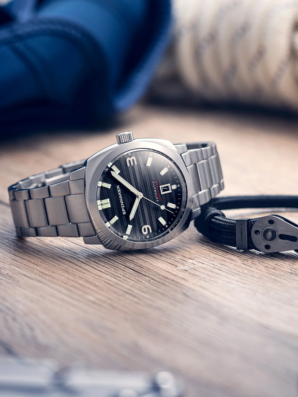 Spinnaker SP-5073-33 Hull Riviera Noire Automatic vyriškas laikrodis 43mm 10ATM