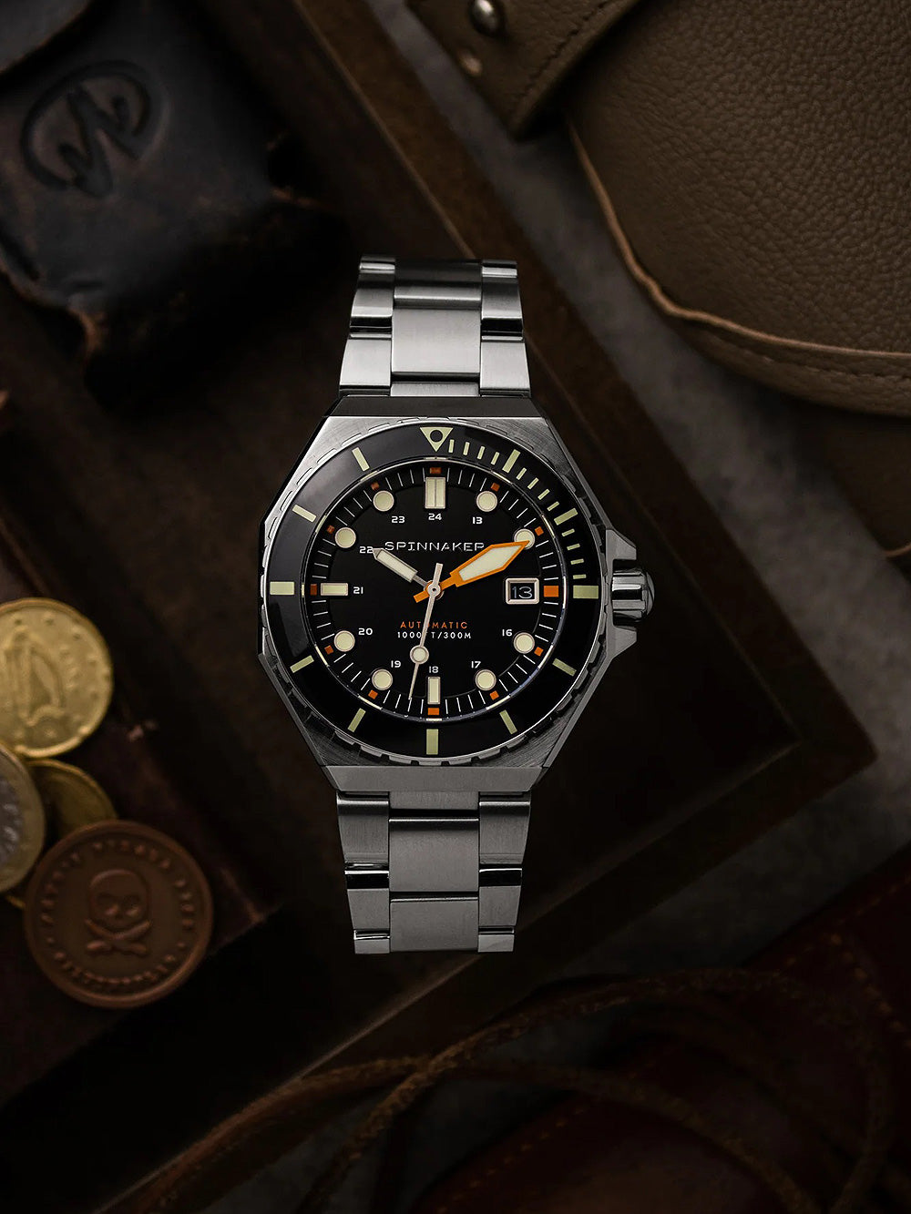 Spinnaker SP-5081-FF Dumas Automatic vyriškas laikrodis 44mm 30ATM