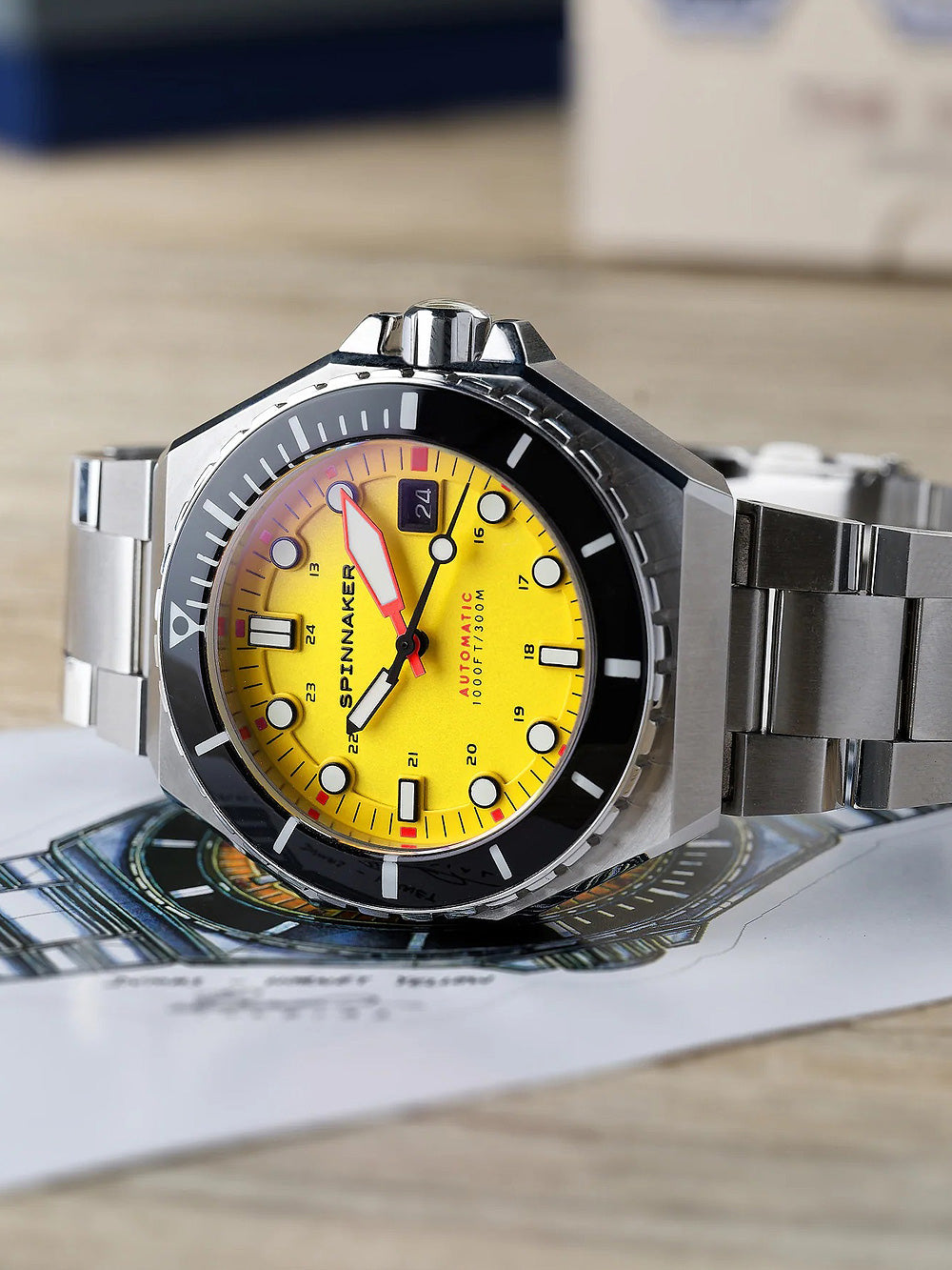 Spinnaker SP-5081-II Dumas Automatic vyriškas laikrodis 44mm 30ATM