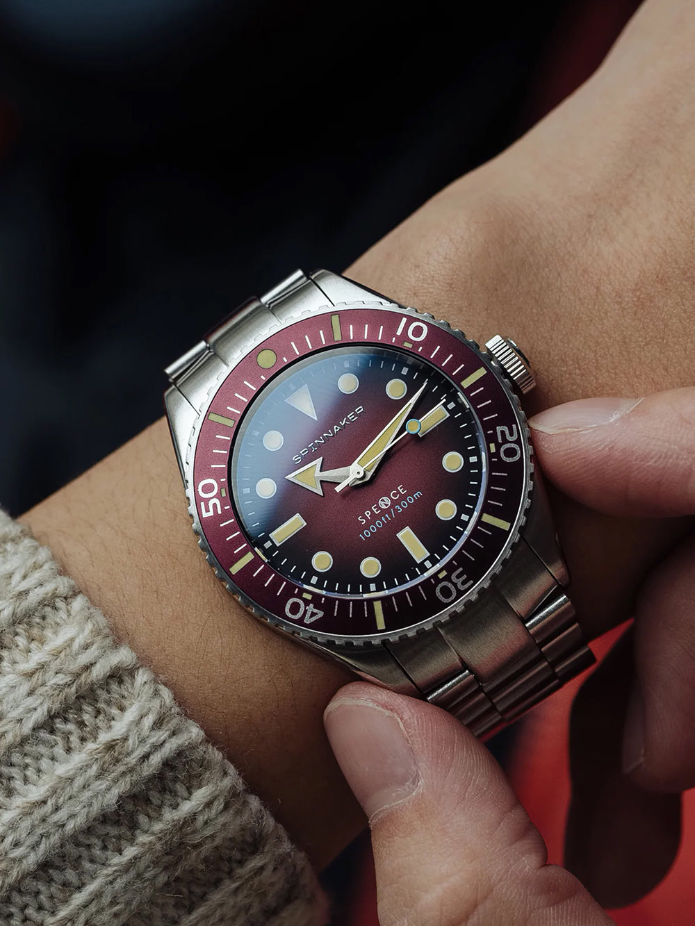 Spinnaker SP-5097-55 vyriškas laikrodis Spence Automatic Diver 40mm 30ATM